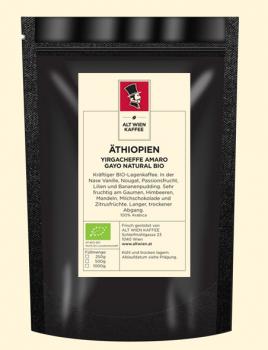 Alt Wien Äthiopien Yirgacheffe Amaro Gayo Natural BIO Alt Wien Äthiopien Yirgacheffe Amaro Gayo Natural BIO