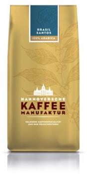 Hannoversche Kaffeemanufaktur Brasil Santos, trocken aufbereiteter Arabica Hannoversche Kaffeemanufaktur Brasil Santos, trocken aufbereiteter Arabica