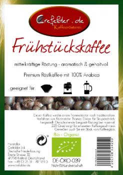 Kaffeerösterei Crefelder Frühstückskaffee - BIO Kaffeerösterei Crefelder Frühstückskaffee - BIO