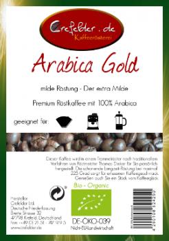 Kaffeerösterei Crefelder Arabica Gold - BIO Kaffeerösterei Crefelder Arabica Gold - BIO