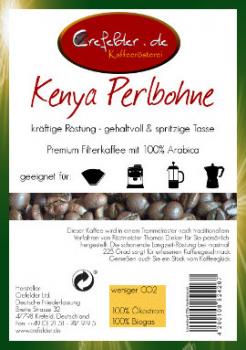 Kaffeerösterei Crefelder Perlbohne - Kenya Kaffeerösterei Crefelder Perlbohne - Kenya