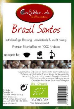 Kaffeerösterei Crefelder Brazil Santos - BIO Kaffeerösterei Crefelder Brazil Santos - BIO