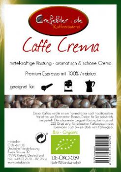 Kaffeerösterei Crefelder Caffe Crema - BIO Kaffeerösterei Crefelder Caffe Crema - BIO