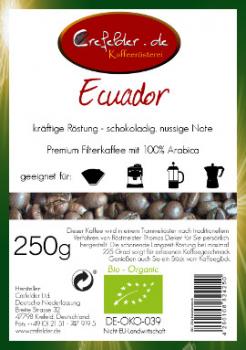 Kaffeerösterei Crefelder Ecuador - BIO Kaffeerösterei Crefelder Ecuador - BIO