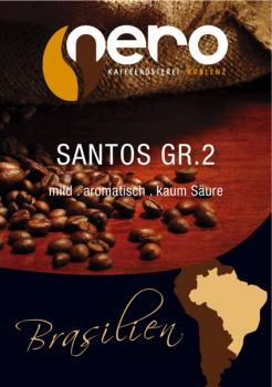 Kaffeerösterei Nero Brasilien | Santos Gr. 2 Kaffeerösterei Nero Brasilien | Santos Gr. 2