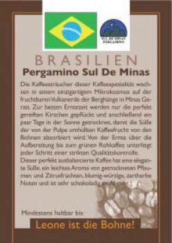 Leone Caffé Brasilien Pergamino Sul De Minas Leone Caffé Brasilien Pergamino Sul De Minas