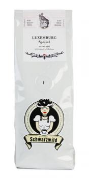 Rösterei Schwarzwild LUXEMBOURG Spezial, Espressomischung, 75% Arabica, 25% Robusta Rösterei Schwarzwild LUXEMBOURG Spezial, Espressomischung, 75% Arabica, 25% Robusta