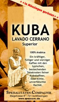 SpezCom Kuba Arabica Lavado Cerrano superior SpezCom Kuba Arabica Lavado Cerrano superior
