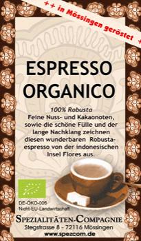SpezCom Espresso Organico Robusta BIO SpezCom Espresso Organico Robusta BIO