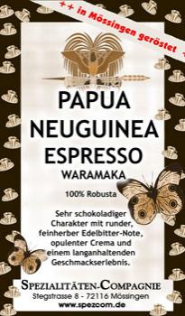 SpezCom Espresso Papua Neuguinea WARAMAKA SpezCom Espresso Papua Neuguinea WARAMAKA