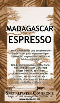 SpezCom Espresso Madagascar KOYOU Robusta SpezCom Espresso Madagascar KOYOU Robusta