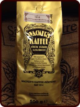 Wackers Kaffee 1914 `Jahrhundert-Mischung` Wackers Kaffee 1914 `Jahrhundert-Mischung`