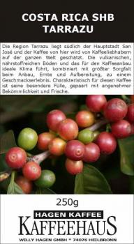 Hagenkaffee Costa Rica SHB `Tarrazu` Hagenkaffee Costa Rica SHB `Tarrazu`