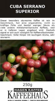 Hagenkaffee Cuba Serrano Superior Hagenkaffee Cuba Serrano Superior